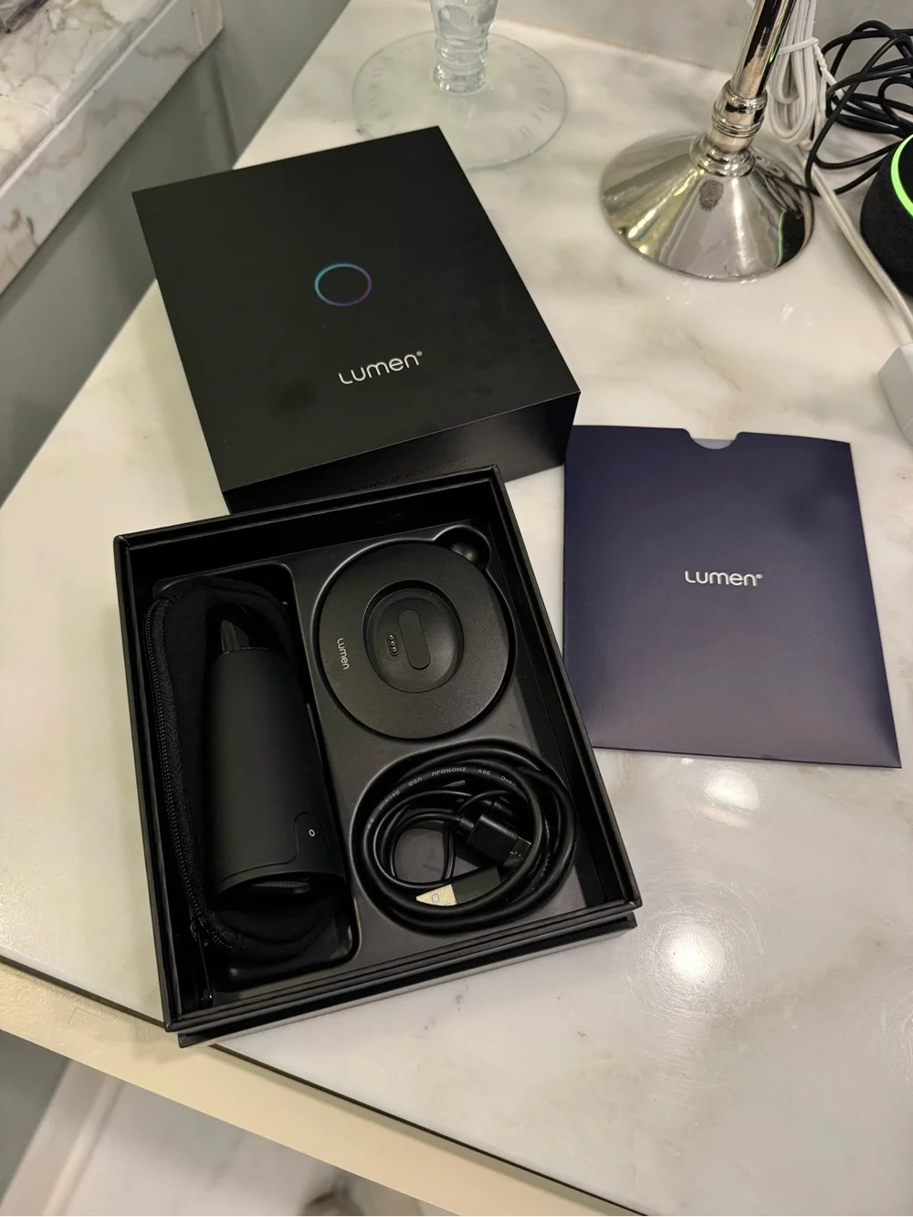 Lumens Breath Metabolic Tracker - Black with Purple Ring